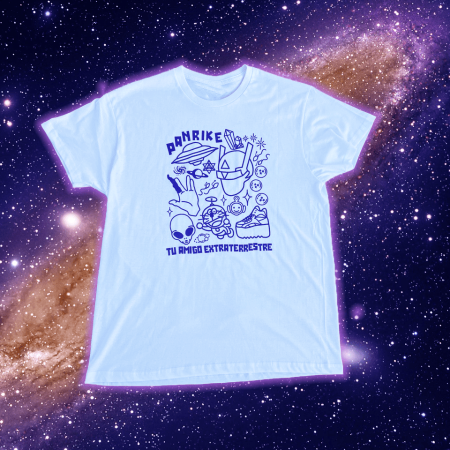 Camiseta astral morada
